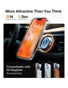 Soporte Magnético TORRAS para iPhone 13/14 Transparente 2