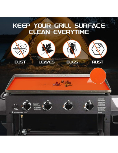 Alfombrilla de silicona Beofinest para plancha 36" Naranja