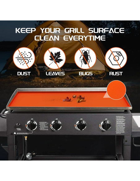 Alfombrilla de silicona Beofinest para plancha 36" Naranja