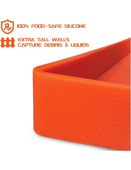 Alfombrilla de silicona Beofinest para plancha 36" Naranja