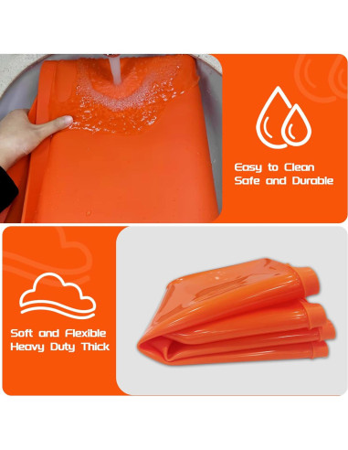 Alfombrilla de silicona Beofinest para plancha 36" Naranja