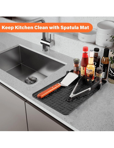 2PCS Alfombrilla de Silicona para Parrilla Zmacook 39x27cm