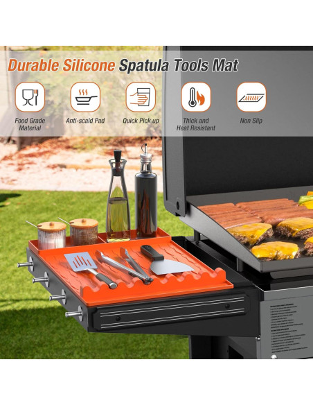 Alfombrilla de Silicona para Parrilla Blackstone 42.5x29.8cm