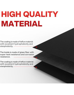 Mats para Parrilla BBQtrips 10 Pcs Antiadherentes 40x33cm 2