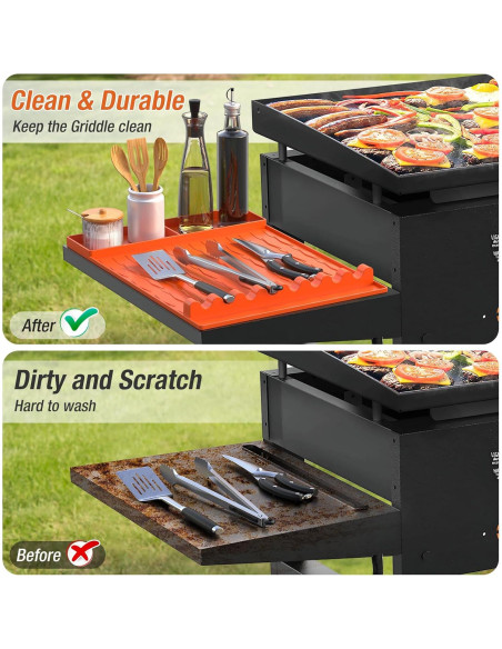 Alfombrilla de Silicona para Parrilla Blackstone 42.5x29.8cm
