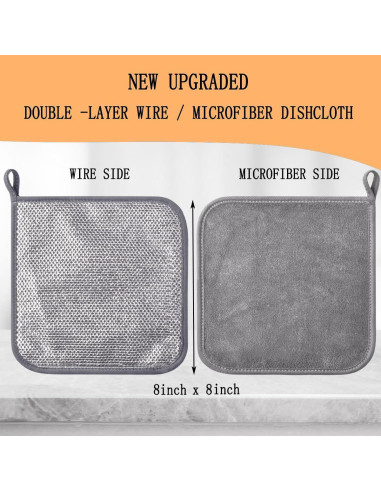 Paños de Malla de Alambre VIcolour 3 PCS 20x20 cm