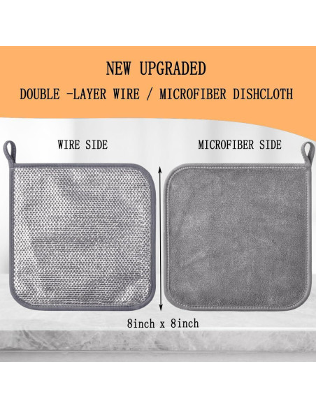 Paños de Malla de Alambre VIcolour 3 PCS 20x20 cm