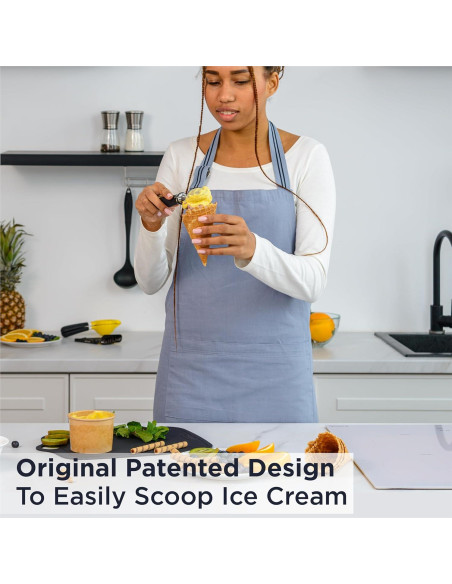 Cucharón de Helado Deiss Pro Acero Inoxidable Ergonómico 20.8cm