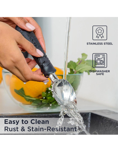 Cucharón de Helado Deiss Pro Acero Inoxidable Ergonómico 20.8cm