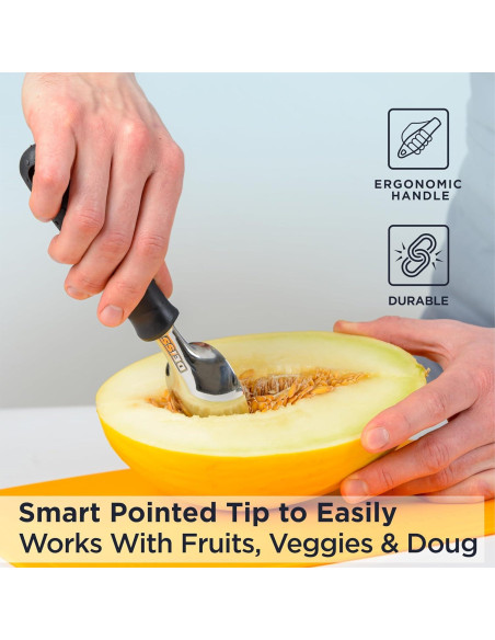 Cucharón de Helado Deiss Pro Acero Inoxidable Ergonómico 20.8cm