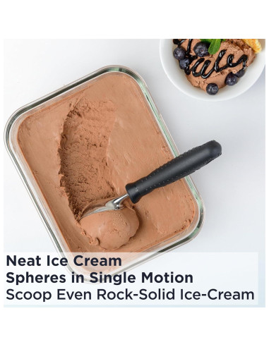 Cucharón de Helado Deiss Pro Acero Inoxidable Ergonómico 20.8cm