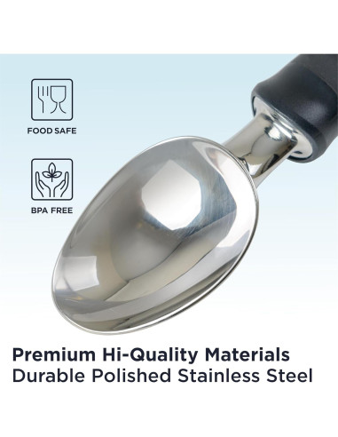 Cucharón de Helado Deiss Pro Acero Inoxidable Ergonómico 20.8cm