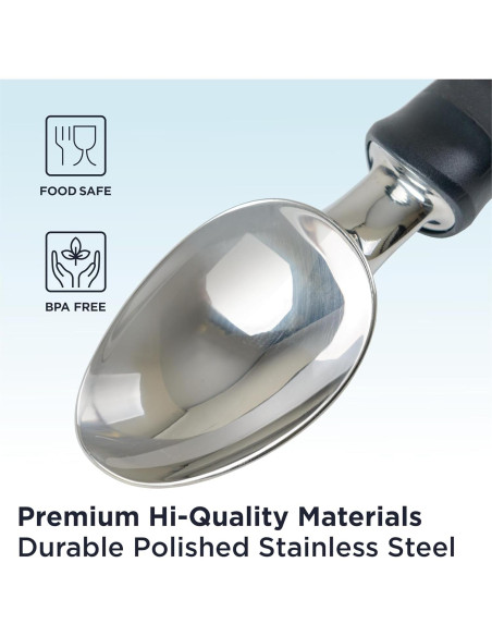 Cucharón de Helado Deiss Pro Acero Inoxidable Ergonómico 20.8cm