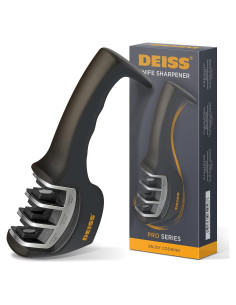 Afilador de Cuchillos Deiss PRO 3 Etapas - Plata
