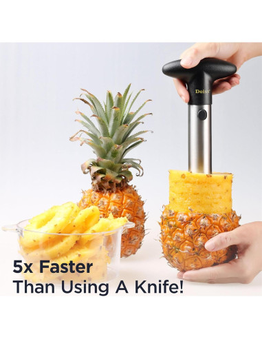 Cortador y Sacador de Piña Deiss PRO Acero Inoxidable 2 en 1
