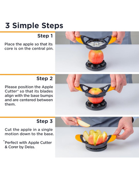 Base para Cortar Manzanas Deiss - Antideslizante y Duradera