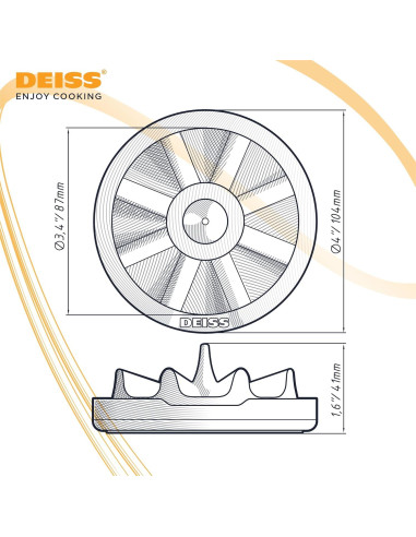 Base para Cortar Manzanas Deiss - Antideslizante y Duradera