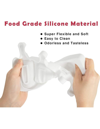 Conjunto de Moldes para Paletas Ouddy Life Silicona 8 Cavidades