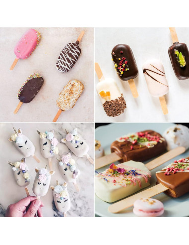 Conjunto de Moldes para Paletas Ouddy Life Silicona 8 Cavidades