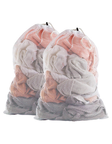 Bolsas de lavandería de malla XL Handy Laundry - 2 unidades - 61x91 cm - Nylon duradero