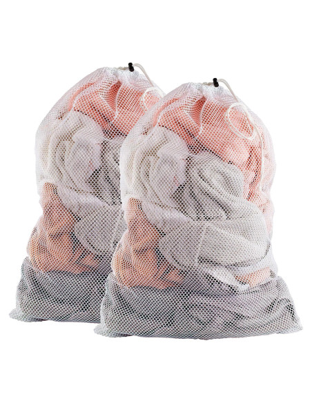 Bolsas de lavandería de malla XL Handy Laundry - 2 unidades - 61x91 cm - Nylon duradero