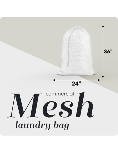 Bolsas de lavandería de malla XL Handy Laundry - 2 unidades - 61x91 cm - Nylon duradero