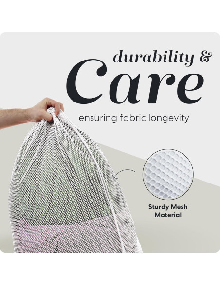 Bolsas de lavandería de malla XL Handy Laundry - 2 unidades - 61x91 cm - Nylon duradero
