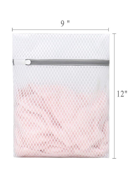 3 Bolsas de Lavandería Malla Panal Muchfun 23x30cm Duraderas