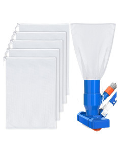 Paquete de 6 bolsas de malla nylon para aspiradora piscina