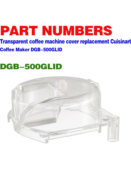 Tapa de Reemplazo Cuisinart DGB-500GLID para Molinillo