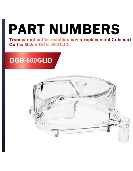 Tapa de Reemplazo para Molinillo Cuisinart DGB-500GLID