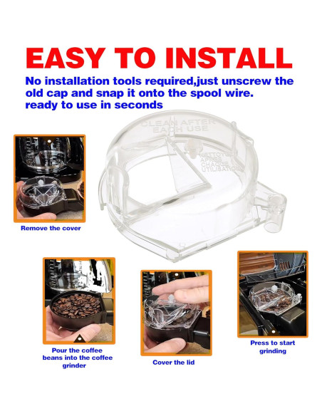 Tapa de Reemplazo Cuisinart DGB-500GLID para Molinillo