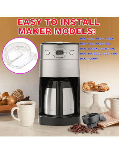 Tapa de Reemplazo Cuisinart DGB-500GLID para Molinillo