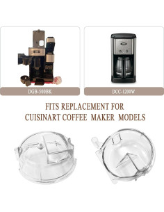 Tapa de Ensamblaje DGB-500GLID para Cafetera Cuisinart 2