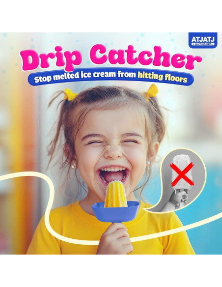 5 Soportes de Silicona para Paletas Antigoteo ATJATJ 5 Soportes de Silicona para Paletas Antigoteo ATJATJ