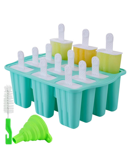 Moldes de Paletas de Silicona Bell Dream 12 Cavidades Verde