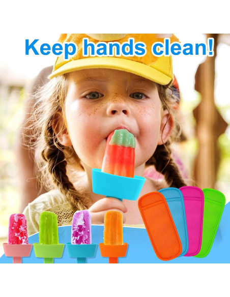 AIERSA Set 8 Soportes y Fundas para Paletas Niños Silicona