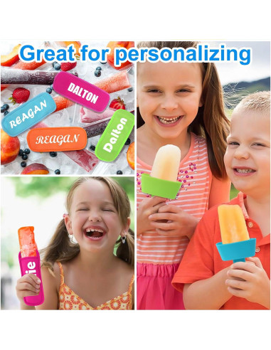 AIERSA Set 8 Soportes y Fundas para Paletas Niños Silicona