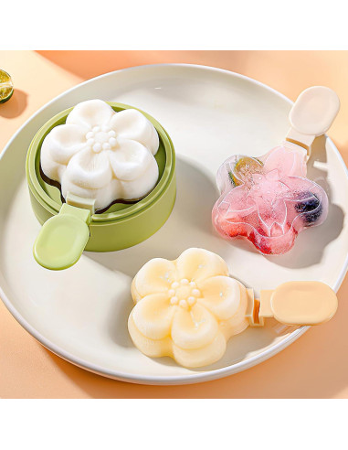 Molde de Helado de Silicona Boxkat Verde Doble Capa 6,1 cm