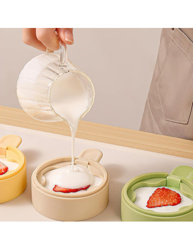 Molde de Helado de Silicona Boxkat Verde Doble Capa 6,1 cm