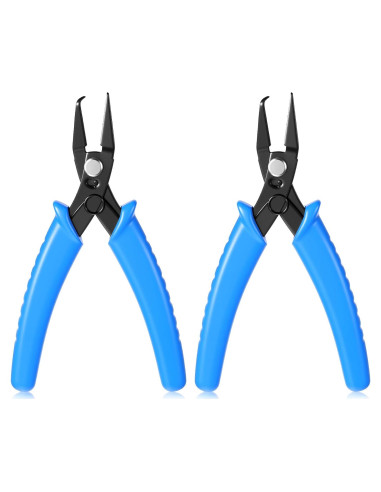 Alicates de Anillo Abierto InnoHHustle - 2 Pcs, Azul, 20x12 cm