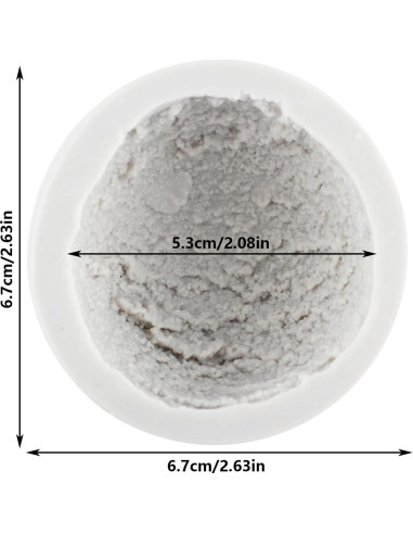 Molde de Silicona Semiesférico YANQINMS para Helados 8x7 cm
