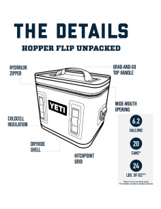 Enfriador Suave YETI Hopper Flip 18 Violeta 2.31 kg 2