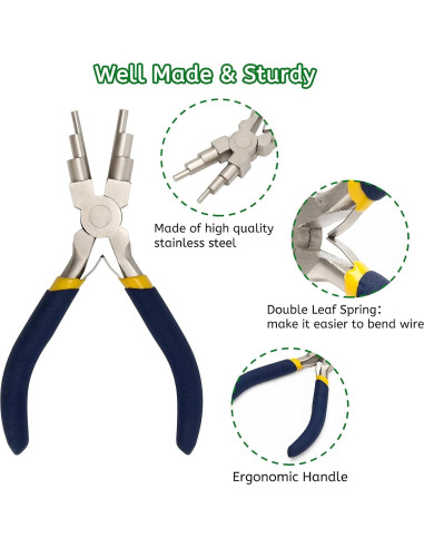 Alicates de Bucle de Alambre Coolrunner 6 en 1 Acero Inoxidable