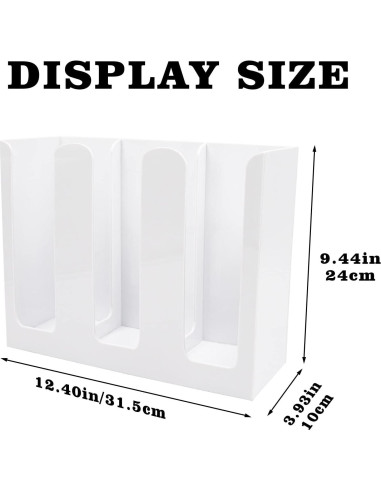 Dispensador de Tazas de Papel Tirifer 3 Compartimentos Blanco