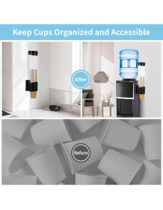 Dispensador de Tazas de Papel TIMCORR 7oz-12oz Montable 2