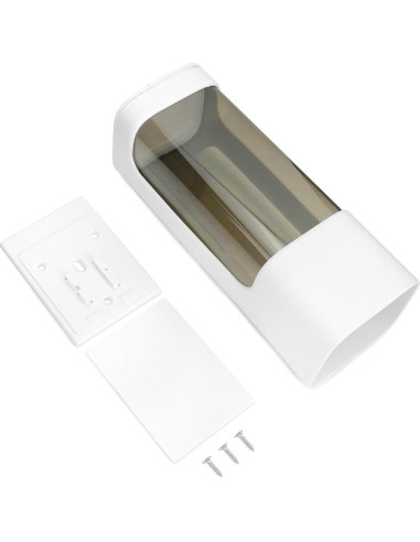 Dispensador de Tazas de Pared QWORK, 2 Soportes Higiénicos