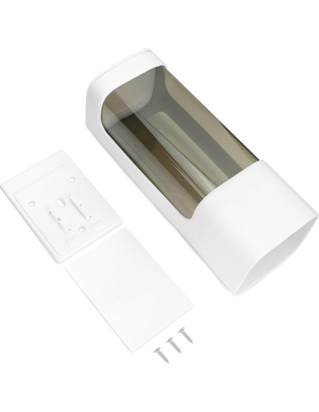 Dispensador de Tazas de Pared QWORK, 2 Soportes Higiénicos