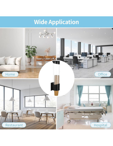 Dispensador de Tazas de Papel TIMCORR 7oz-12oz Montable