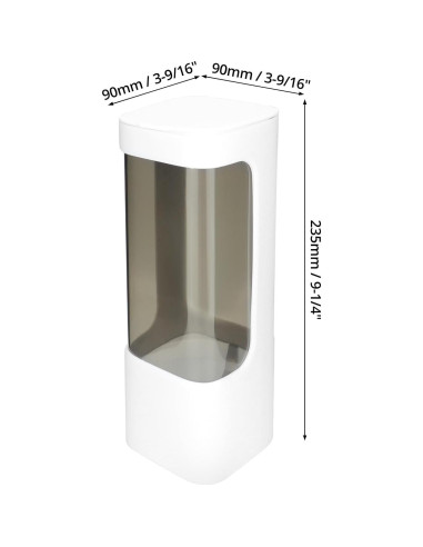 Dispensador de Tazas de Pared QWORK, 2 Soportes Higiénicos